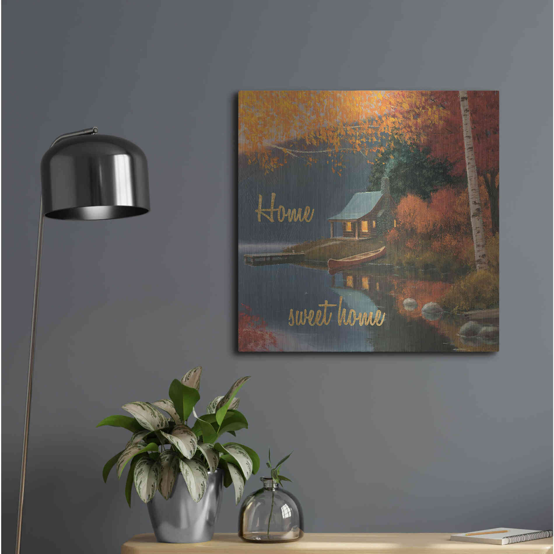 Luxe Metal Art 'Quiet Evening II' by James Wiens, Metal Wall Art,24x24