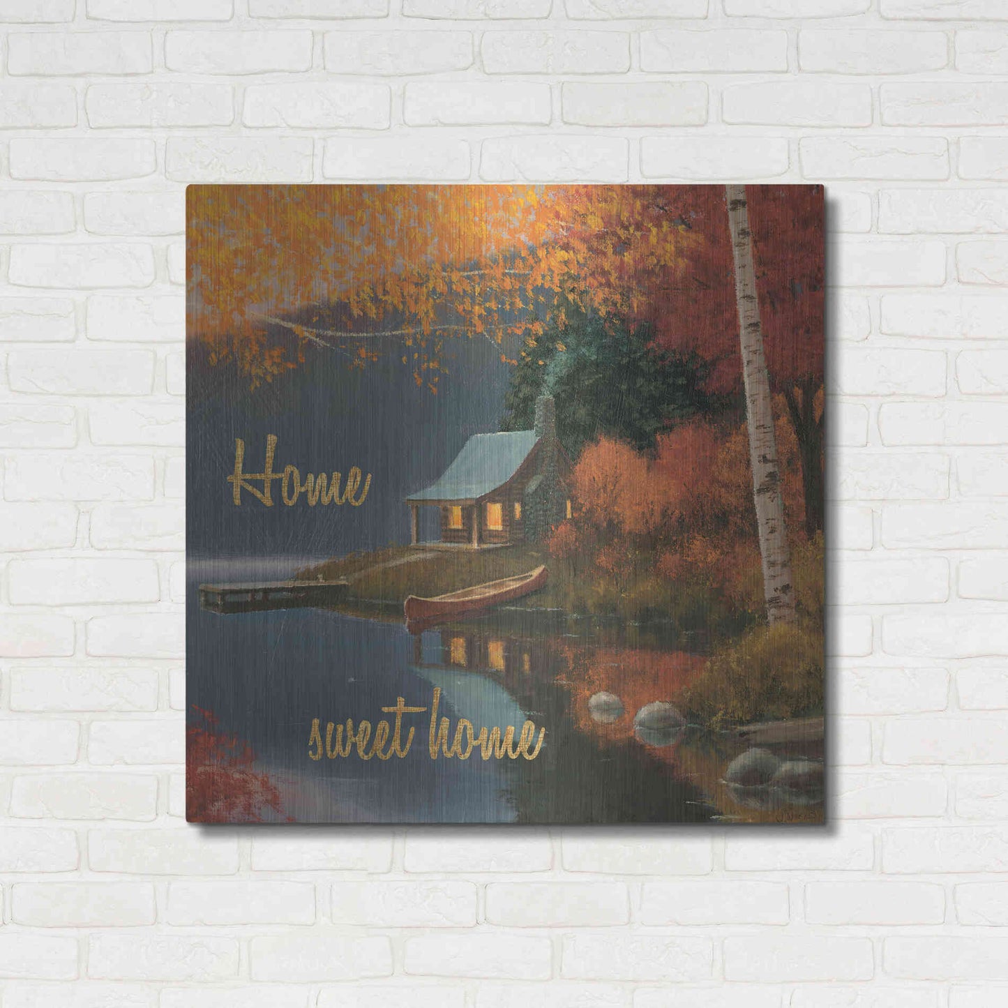 Luxe Metal Art 'Quiet Evening II' by James Wiens, Metal Wall Art,36x36