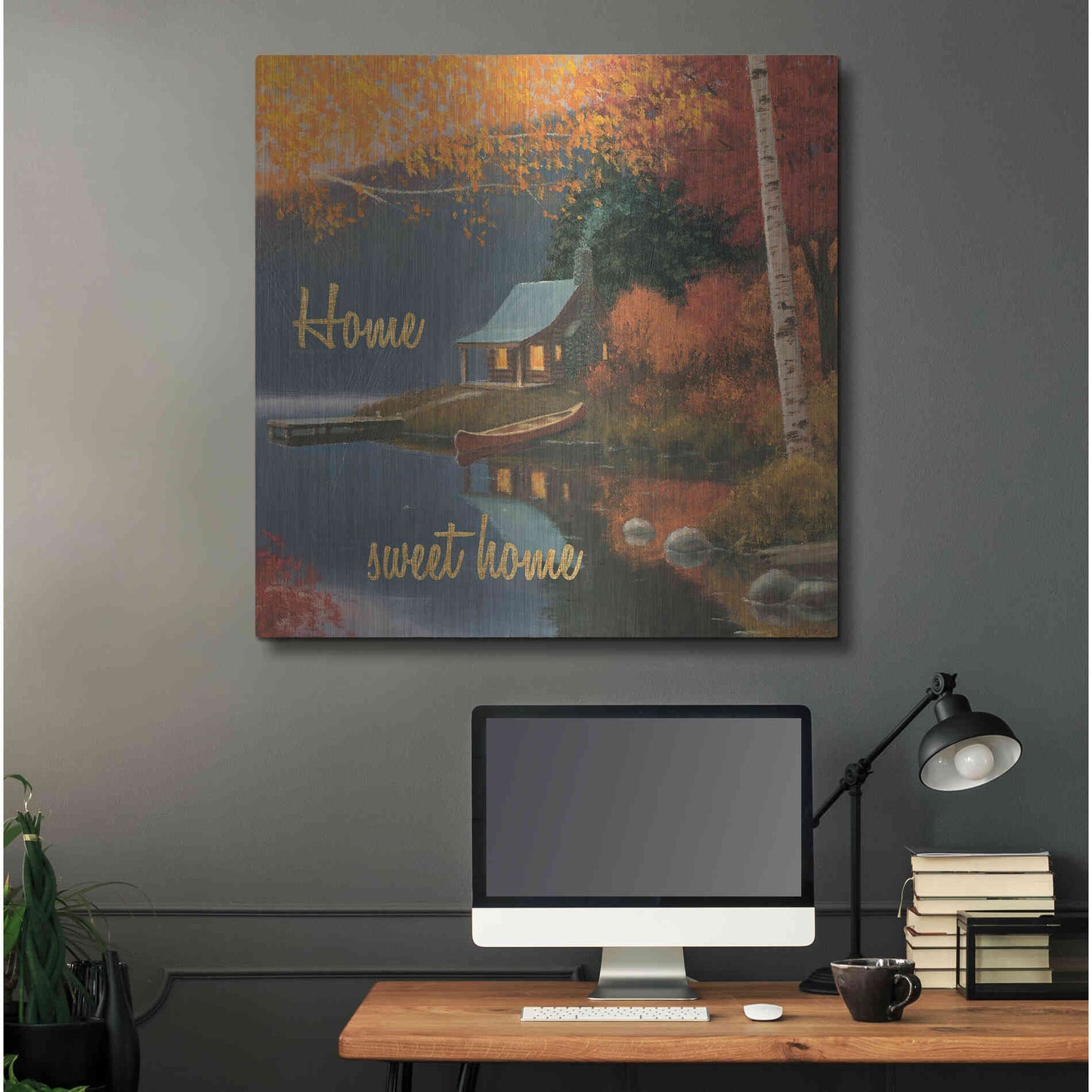 Luxe Metal Art 'Quiet Evening II' by James Wiens, Metal Wall Art,36x36