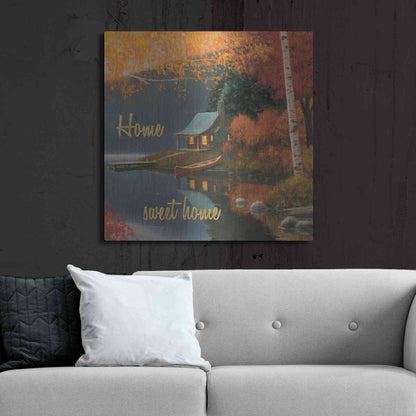 Luxe Metal Art 'Quiet Evening II' by James Wiens, Metal Wall Art,36x36