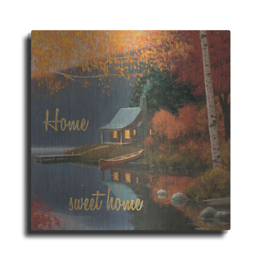 Luxe Metal Art 'Quiet Evening II' by James Wiens, Metal Wall Art