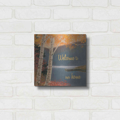 Luxe Metal Art 'Quiet Evening III' by James Wiens, Metal Wall Art,12x12