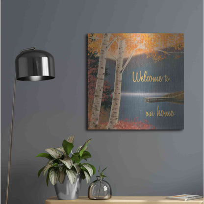 Luxe Metal Art 'Quiet Evening III' by James Wiens, Metal Wall Art,24x24