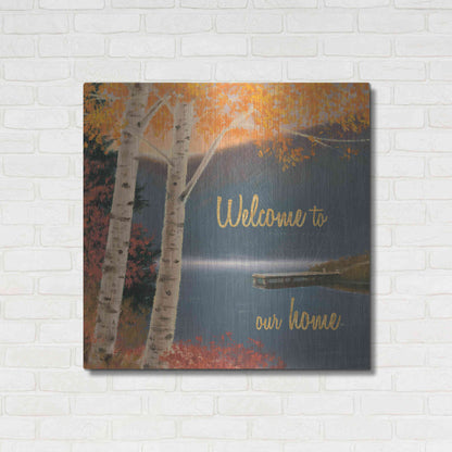 Luxe Metal Art 'Quiet Evening III' by James Wiens, Metal Wall Art,36x36