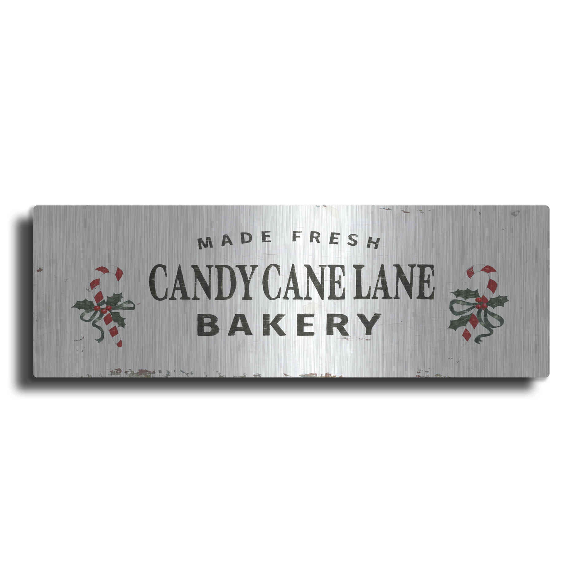 Luxe Metal Art 'Christmas in the Heartland V' by James Wiens, Metal Wall Art