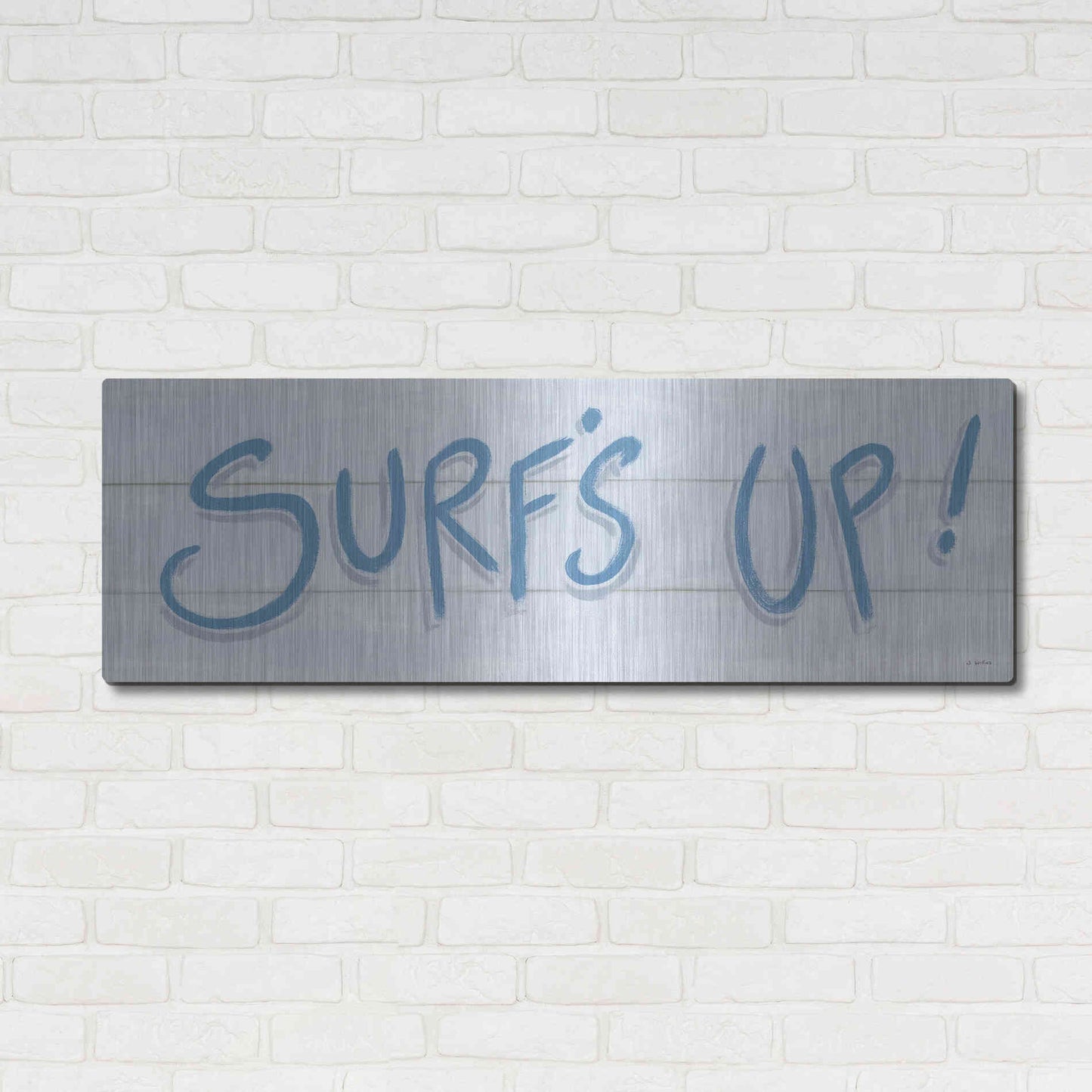 Luxe Metal Art 'Beach Ride XI' by James Wiens, Metal Wall Art,48x16