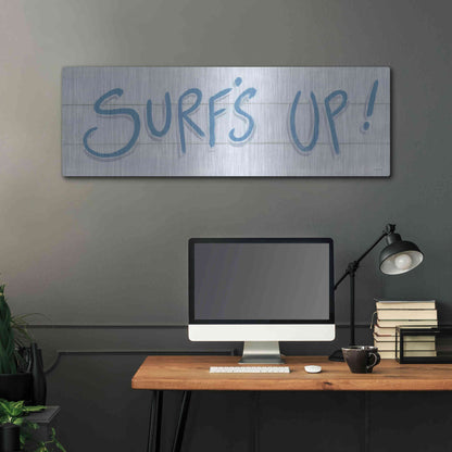 Luxe Metal Art 'Beach Ride XI' by James Wiens, Metal Wall Art,48x16