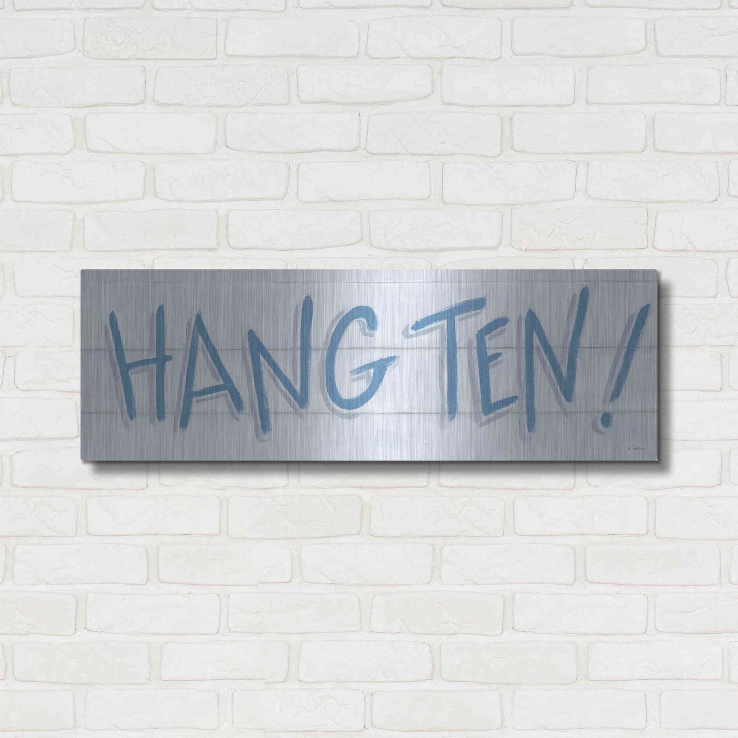 Luxe Metal Art 'Beach Ride XII' by James Wiens, Metal Wall Art,36x12