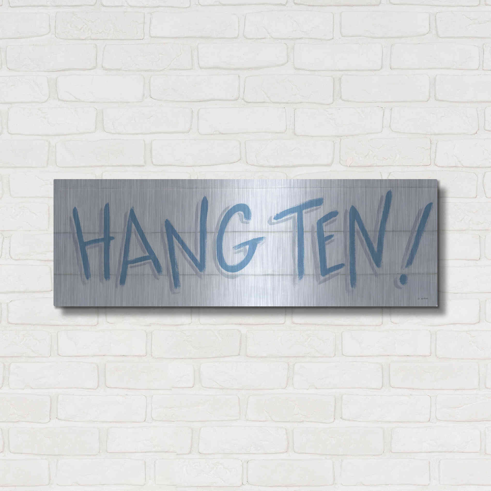 Luxe Metal Art 'Beach Ride XII' by James Wiens, Metal Wall Art,36x12