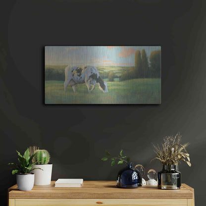 Luxe Metal Art 'Farm Life I' by James Wiens, Metal Wall Art,24x12