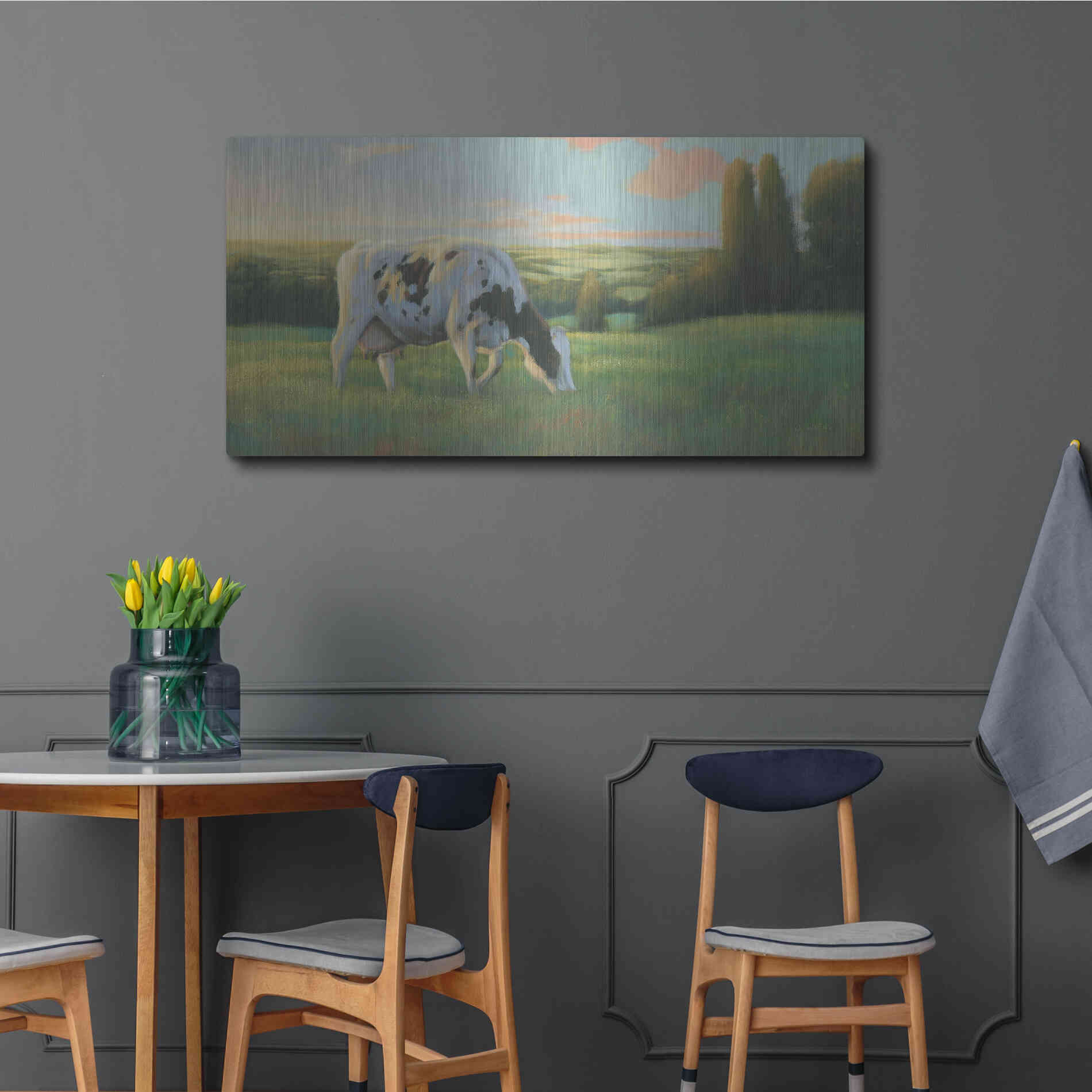 Luxe Metal Art 'Farm Life I' by James Wiens, Metal Wall Art,48x24