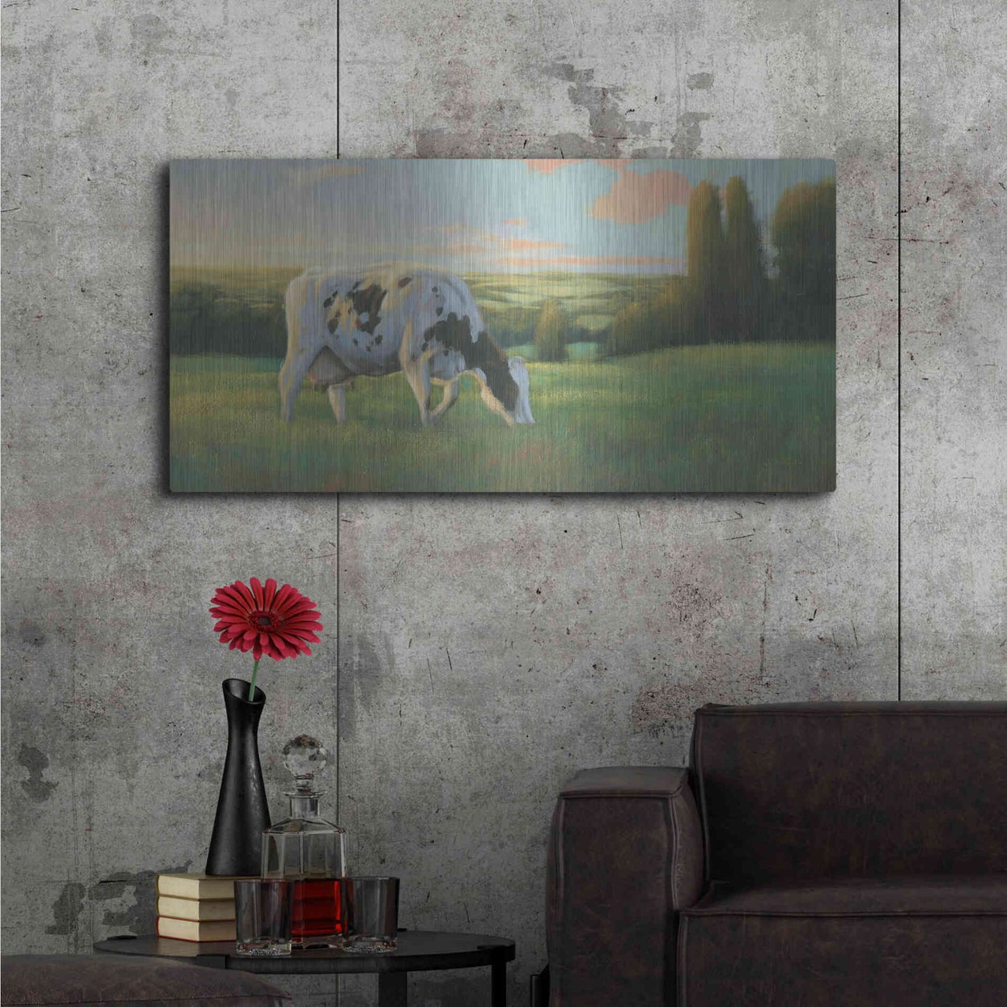 Luxe Metal Art 'Farm Life I' by James Wiens, Metal Wall Art,48x24