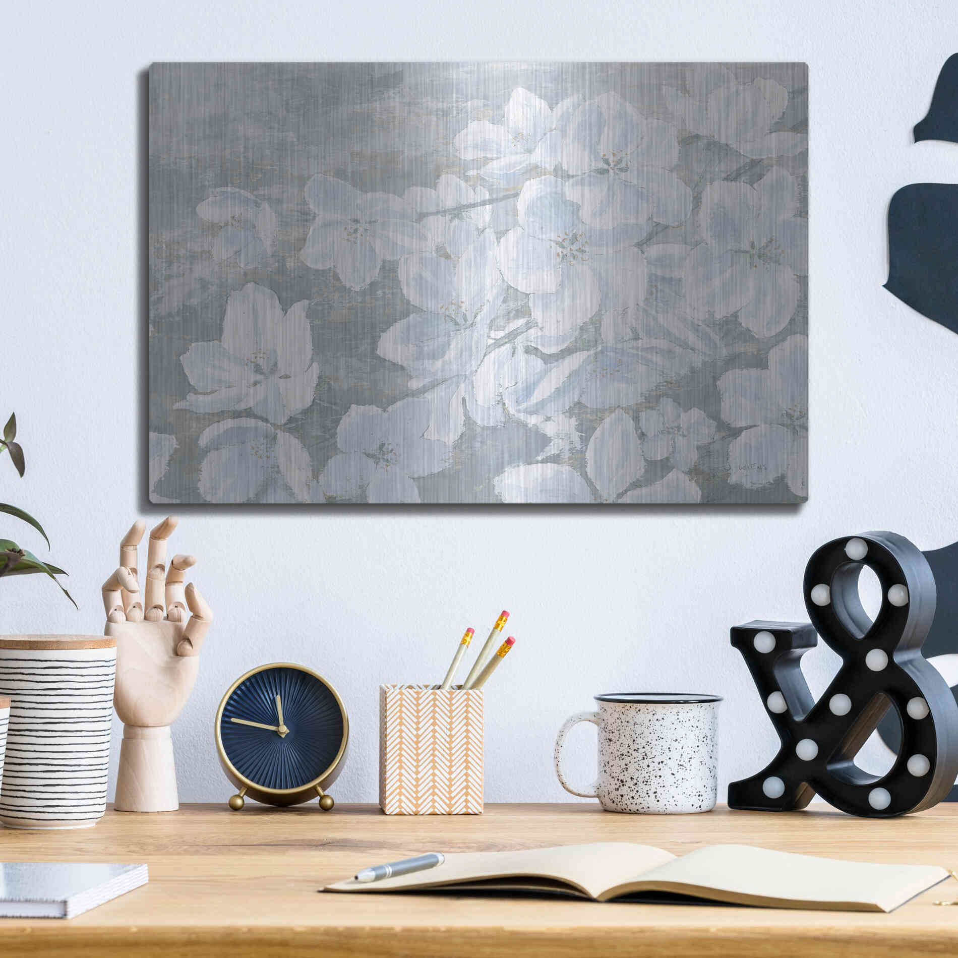 Luxe Metal Art 'Grand Array I' by James Wiens, Metal Wall Art,16x12