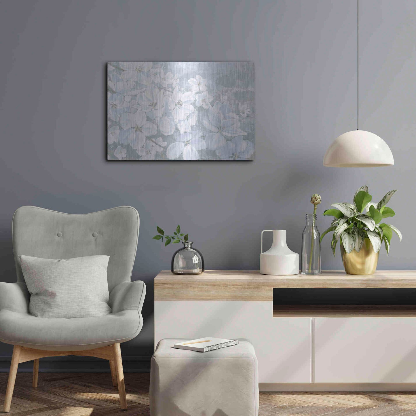 Luxe Metal Art 'Grand Array II' by James Wiens, Metal Wall Art,24x16