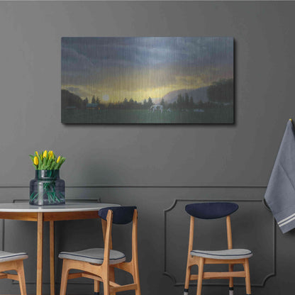 Luxe Metal Art 'Farm Life II' by James Wiens, Metal Wall Art,48x24