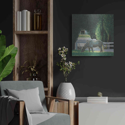 Luxe Metal Art 'Farm Life VI' by James Wiens, Metal Wall Art,24x24