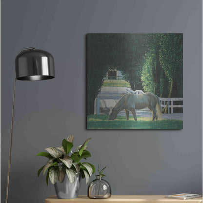 Luxe Metal Art 'Farm Life VI' by James Wiens, Metal Wall Art,24x24