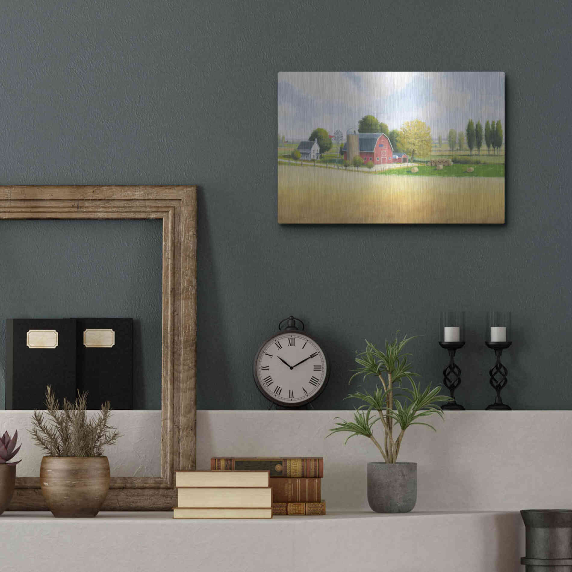 Luxe Metal Art 'Land of the Brave' by James Wiens, Metal Wall Art,16x12