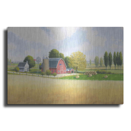 Luxe Metal Art 'Land of the Brave' by James Wiens, Metal Wall Art