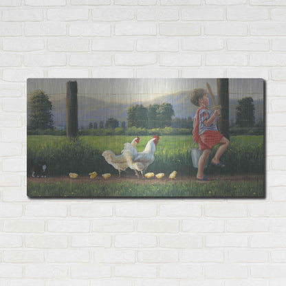 Luxe Metal Art 'Fearless Leader' by James Wiens, Metal Wall Art,48x24