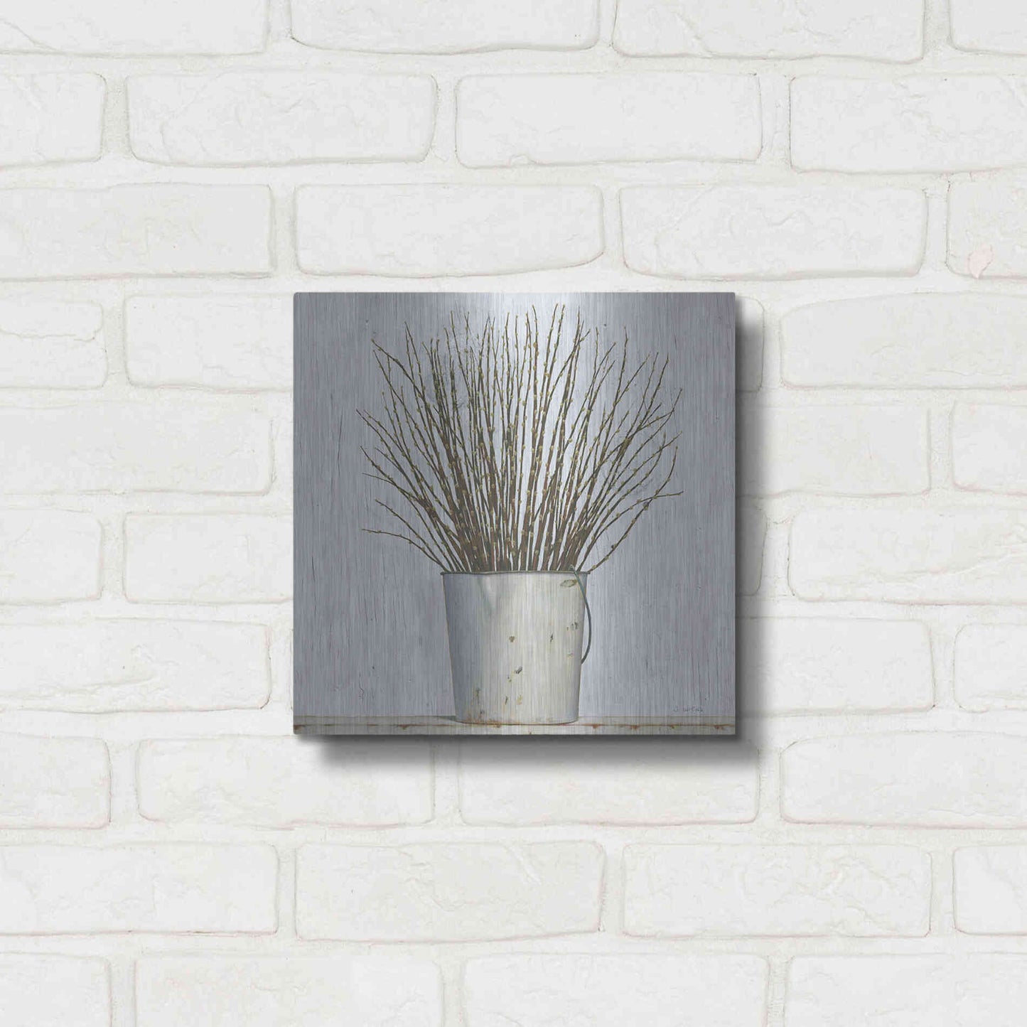 Luxe Metal Art 'Early Spring' by James Wiens, Metal Wall Art,12x12