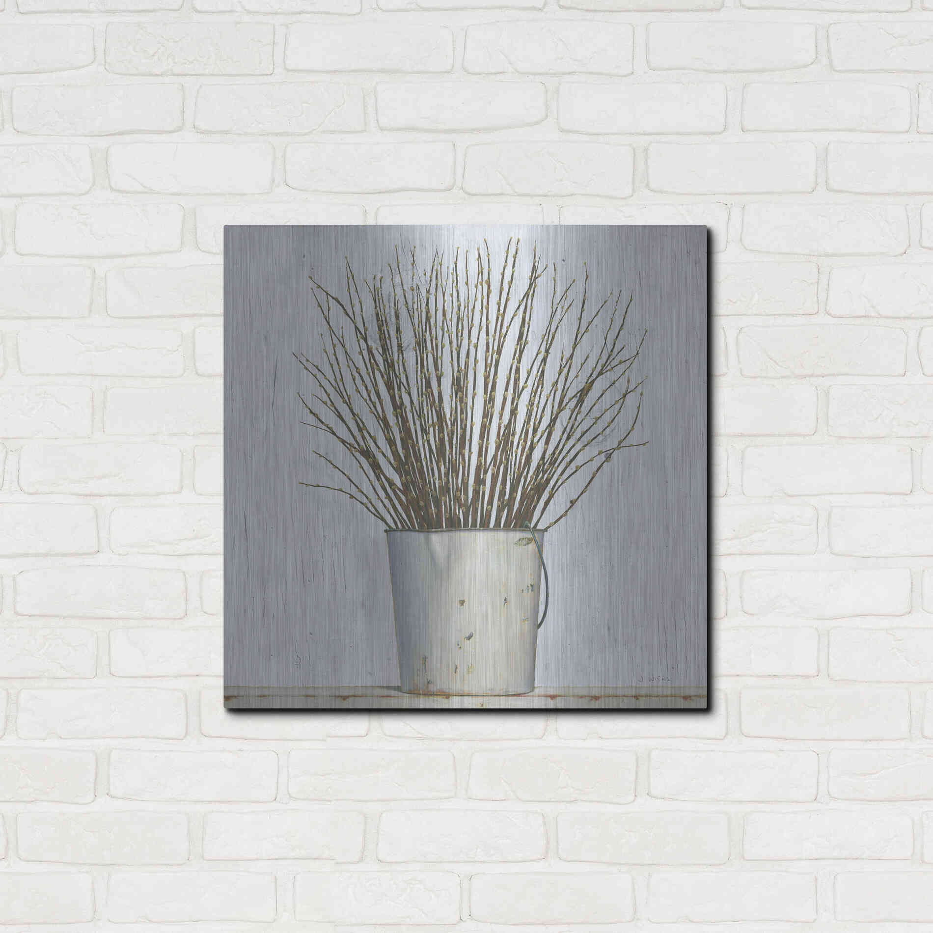 Luxe Metal Art 'Early Spring' by James Wiens, Metal Wall Art,24x24