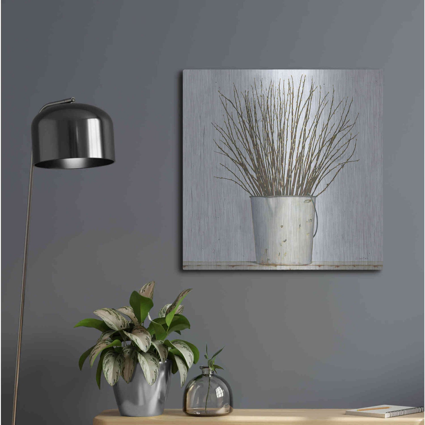 Luxe Metal Art 'Early Spring' by James Wiens, Metal Wall Art,24x24