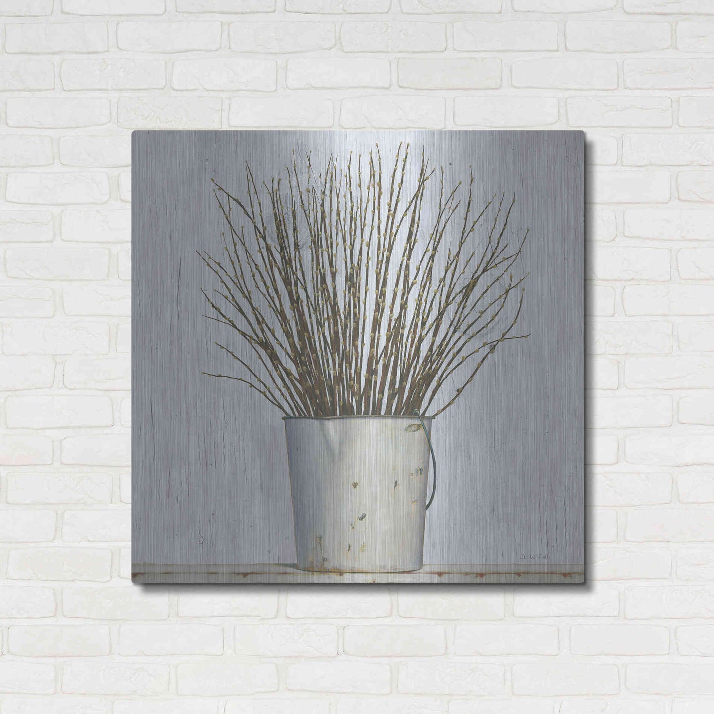 Luxe Metal Art 'Early Spring' by James Wiens, Metal Wall Art,36x36