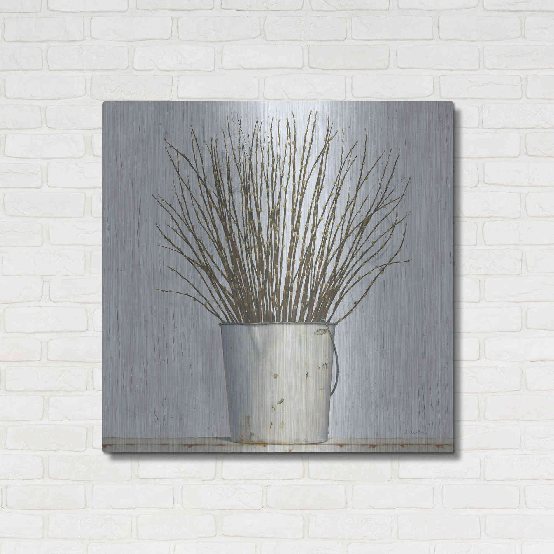 Luxe Metal Art 'Early Spring' by James Wiens, Metal Wall Art,36x36