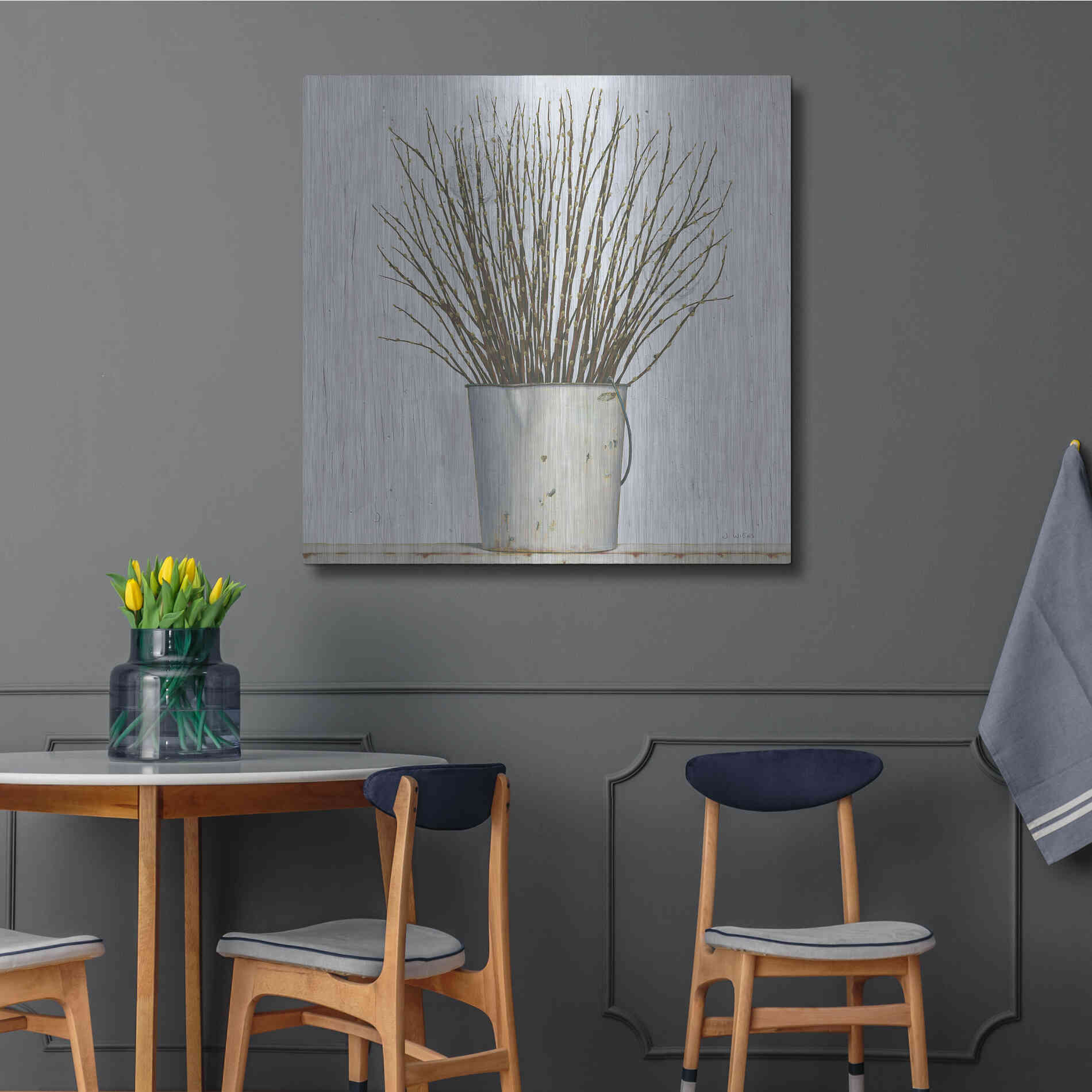 Luxe Metal Art 'Early Spring' by James Wiens, Metal Wall Art,36x36