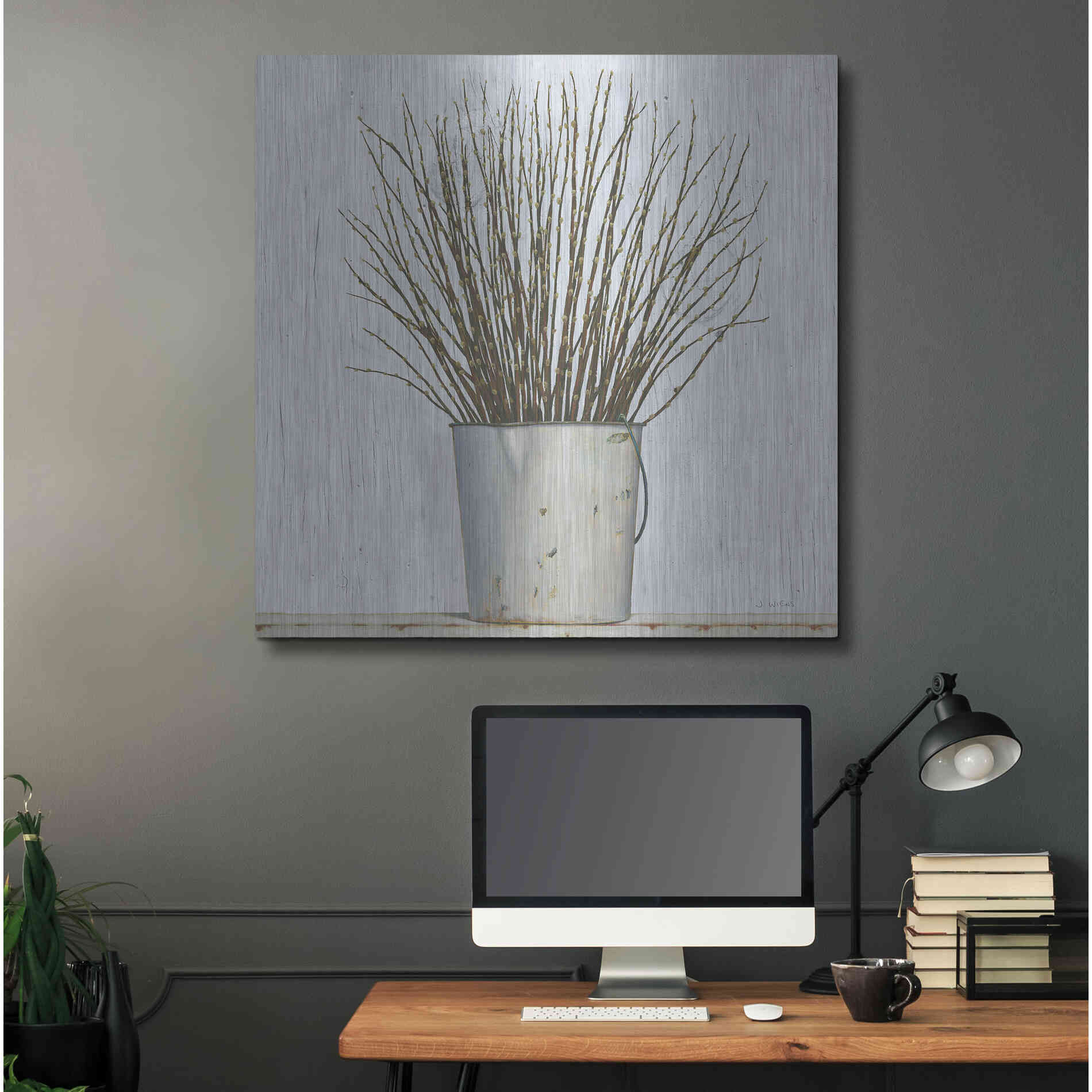 Luxe Metal Art 'Early Spring' by James Wiens, Metal Wall Art,36x36