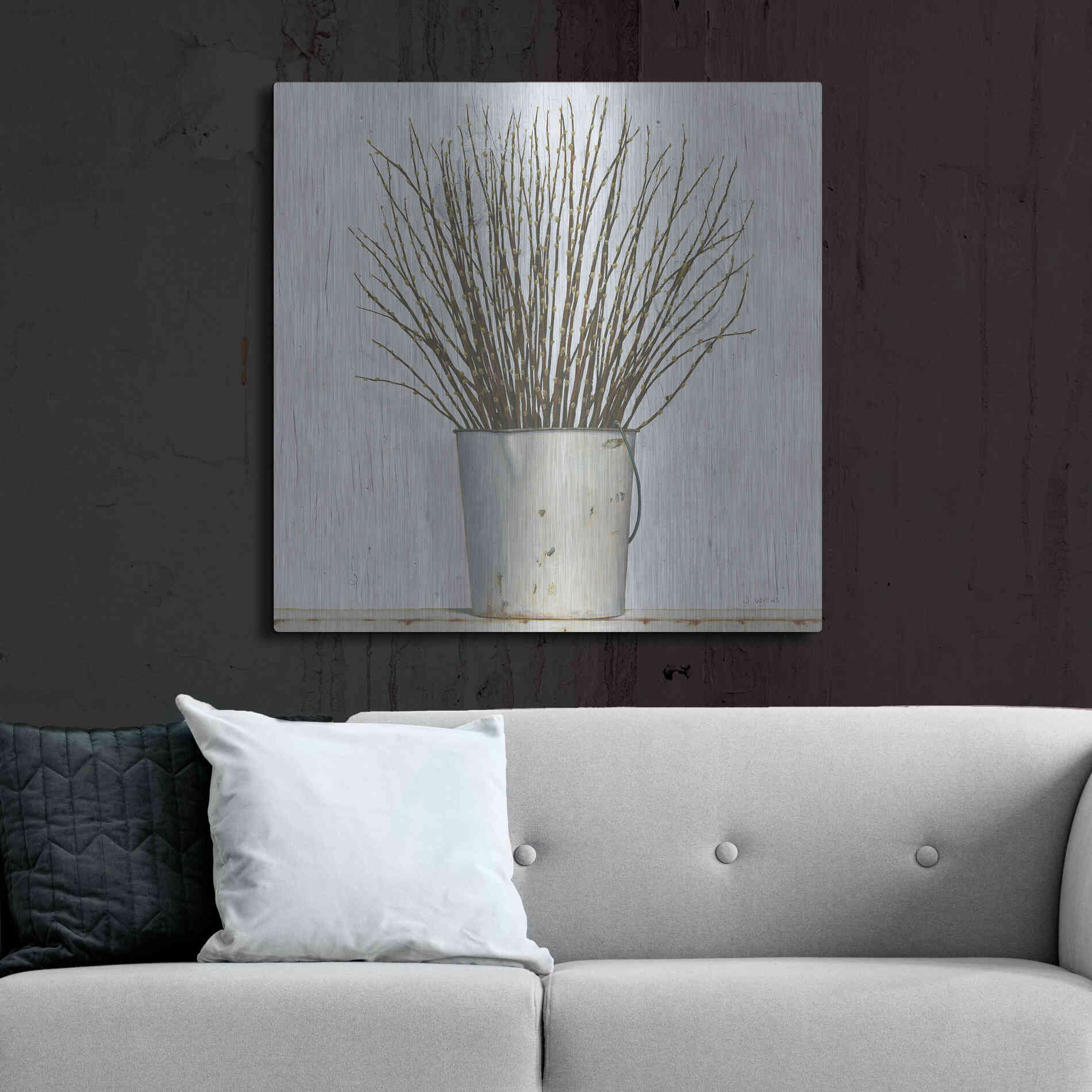 Luxe Metal Art 'Early Spring' by James Wiens, Metal Wall Art,36x36