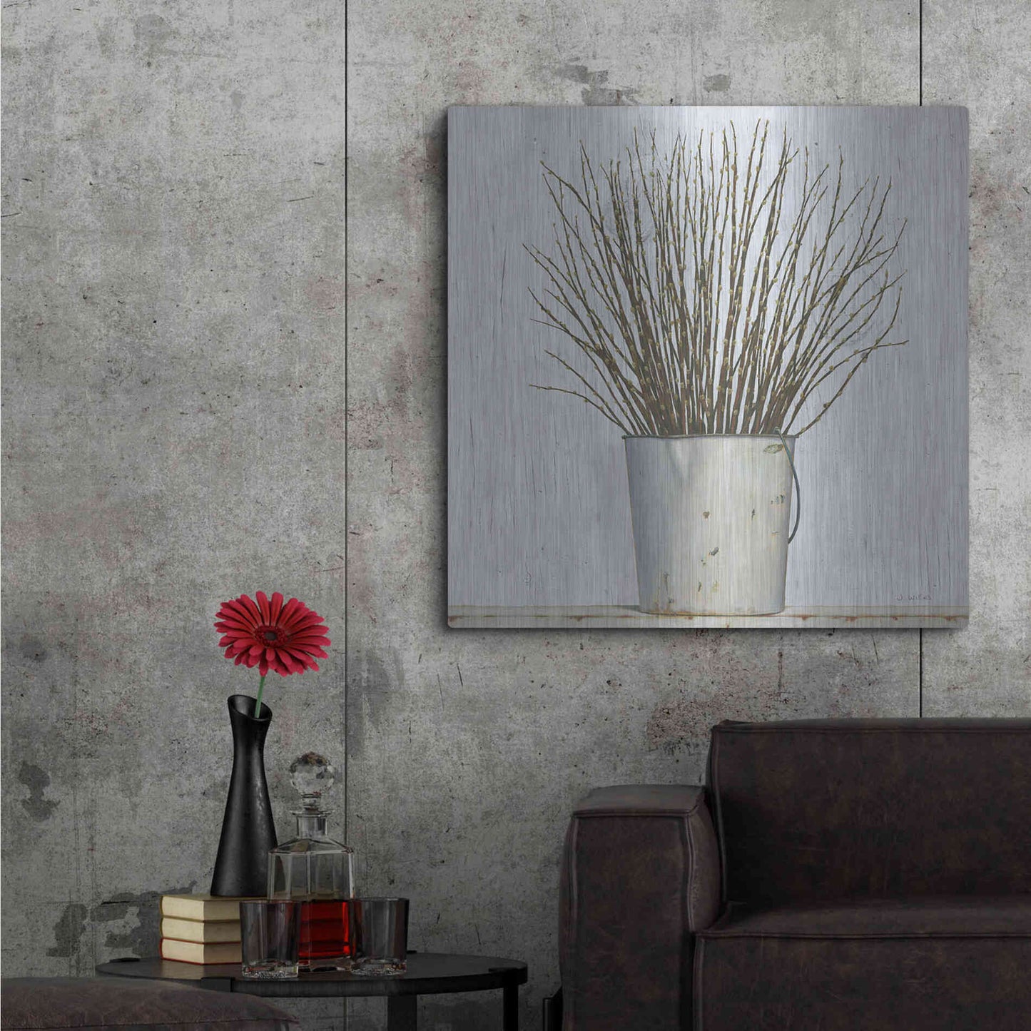 Luxe Metal Art 'Early Spring' by James Wiens, Metal Wall Art,36x36