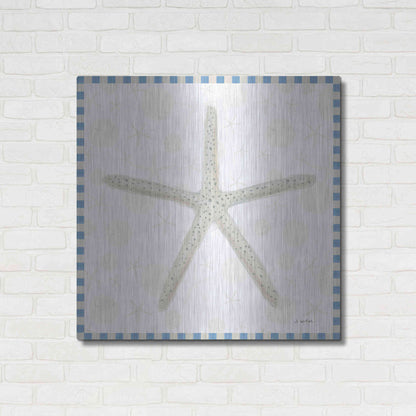 Luxe Metal Art 'Beach Days III' by James Wiens, Metal Wall Art,36x36