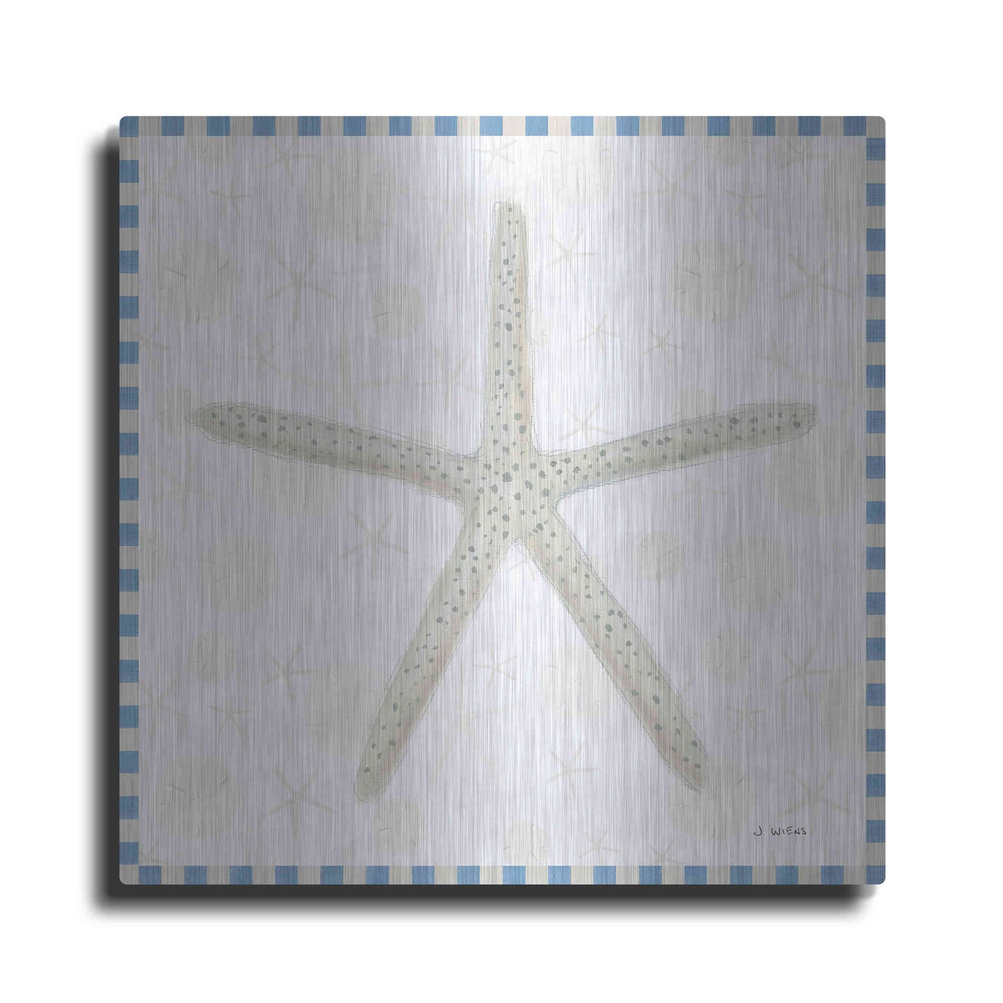 Luxe Metal Art 'Beach Days III' by James Wiens, Metal Wall Art