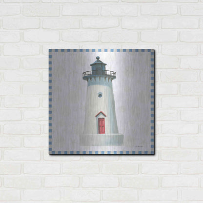 Luxe Metal Art 'Beach Days VI' by James Wiens, Metal Wall Art,24x24