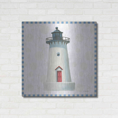 Luxe Metal Art 'Beach Days VI' by James Wiens, Metal Wall Art,36x36