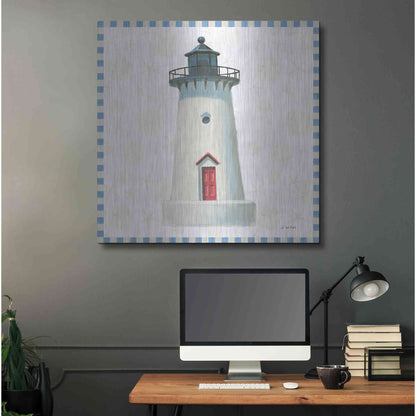 Luxe Metal Art 'Beach Days VI' by James Wiens, Metal Wall Art,36x36