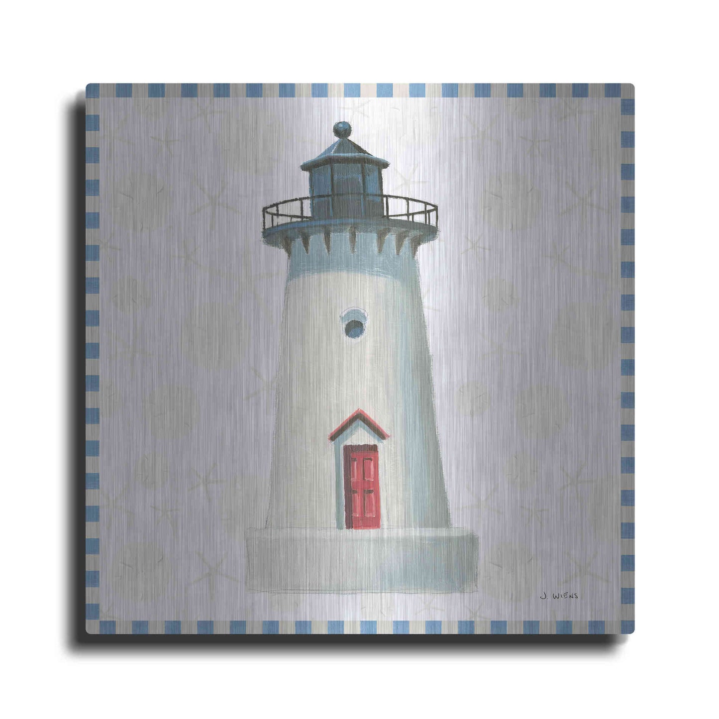 Luxe Metal Art 'Beach Days VI' by James Wiens, Metal Wall Art