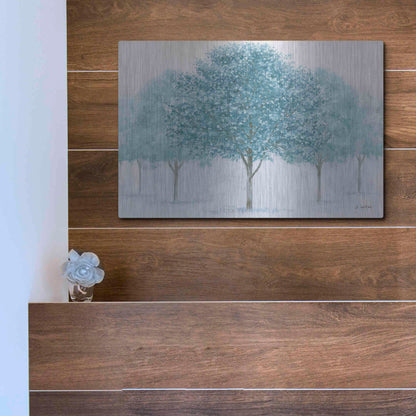 Luxe Metal Art 'Peaceful Grove' by James Wiens, Metal Wall Art,16x12