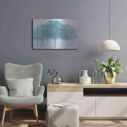 Luxe Metal Art 'Peaceful Grove' by James Wiens, Metal Wall Art,24x16