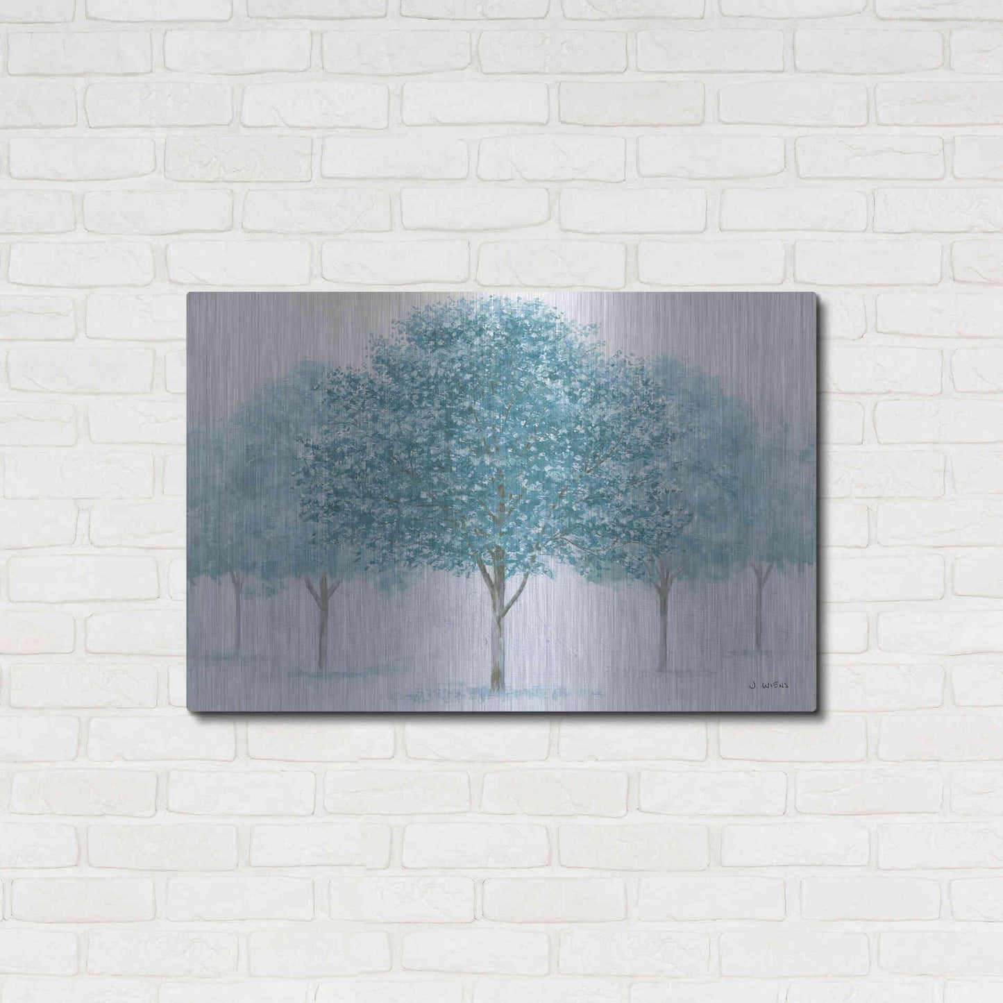 Luxe Metal Art 'Peaceful Grove' by James Wiens, Metal Wall Art,36x24