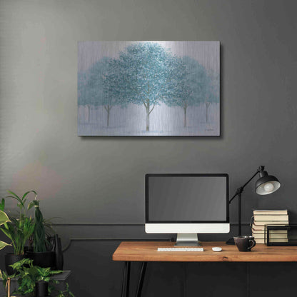 Luxe Metal Art 'Peaceful Grove' by James Wiens, Metal Wall Art,36x24