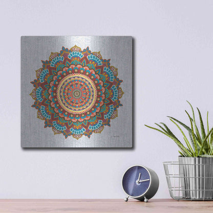 Luxe Metal Art 'Mandala Dream' by James Wiens, Metal Wall Art,12x12