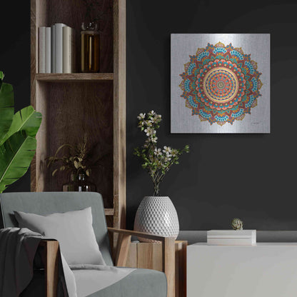Luxe Metal Art 'Mandala Dream' by James Wiens, Metal Wall Art,24x24