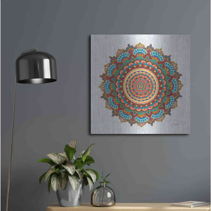 Luxe Metal Art 'Mandala Dream' by James Wiens, Metal Wall Art,24x24