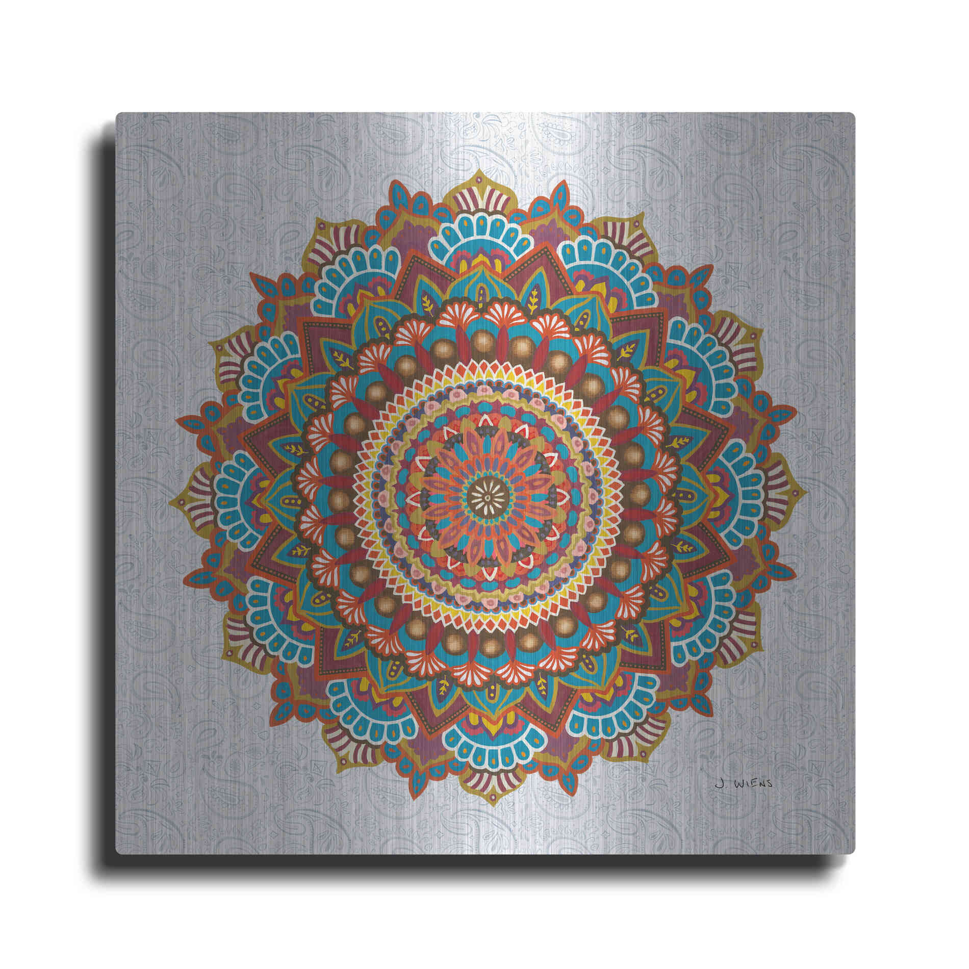 Luxe Metal Art 'Mandala Dream' by James Wiens, Metal Wall Art