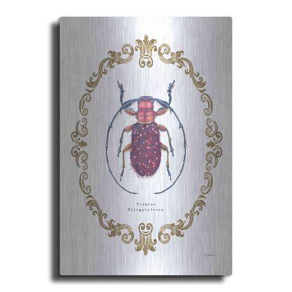 Luxe Metal Art 'Adorning Coleoptera II' by James Wiens, Metal Wall Art