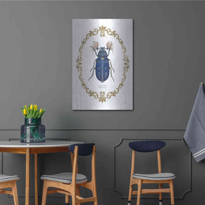 Luxe Metal Art 'Adorning Coleoptera III' by James Wiens, Metal Wall Art,24x36