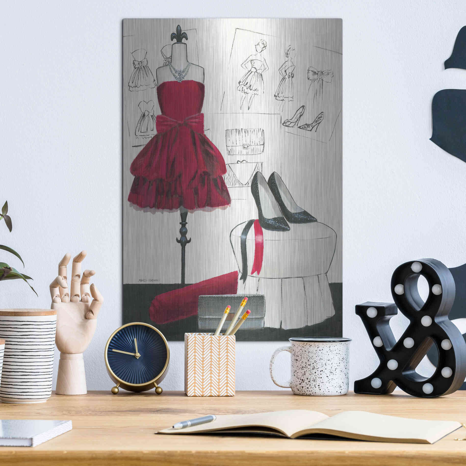 metal dress wall art Metal dress wall art